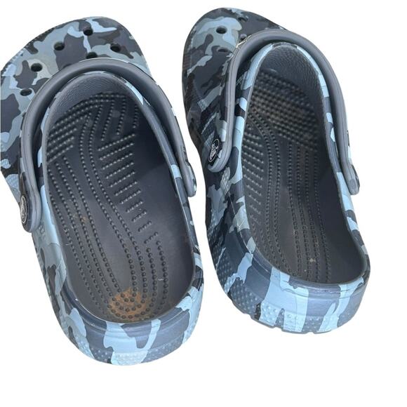 CROCS Classic Gray black Camo Clogs Size 7/9 - Picture 5 of 9